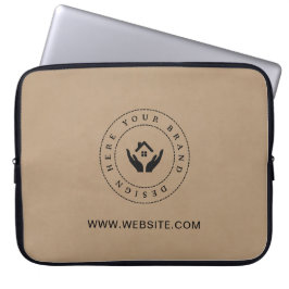 Capa Para Notebook Promocional de texto e logotipo personalizado mini