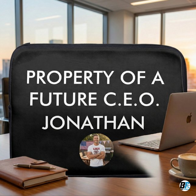 Capa Para Notebook Propriedade do Futuro CEO Nome Personalizado Minim (Criador carregado)