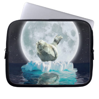 Capa Para Notebook Proteja nossos selos da caça - arte selvagem