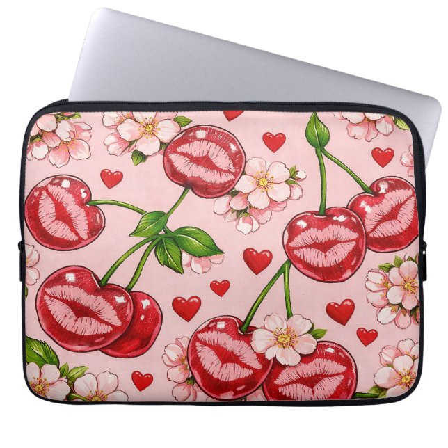 Capa Para Notebook Protetor de Laptop Cherry Kiss (Frente)