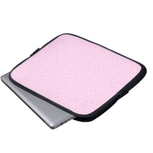 Capa Para Notebook protetor de laptop com bolinhas rosa claro