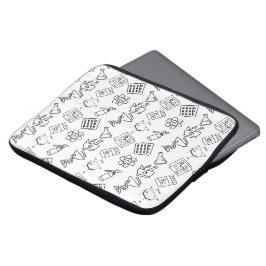 Capa Para Notebook Protetor de Laptop com Ícone de Farmácia em Padrão