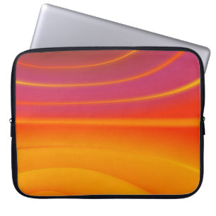 Capa Para Notebook Protetor de Laptop com Redemoinho Laranja Abstrato