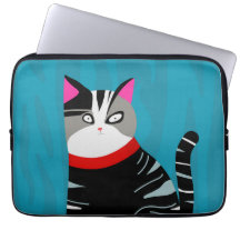 Protetor de Laptop Gato Abstrato