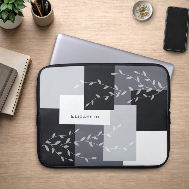 Capa Para Notebook Protetor de Laptop Geométrico Botânico Moderno (Criador carregado)