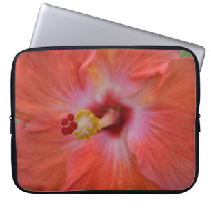Capa Para Notebook Protetor de Laptop Hibisco Laranja
