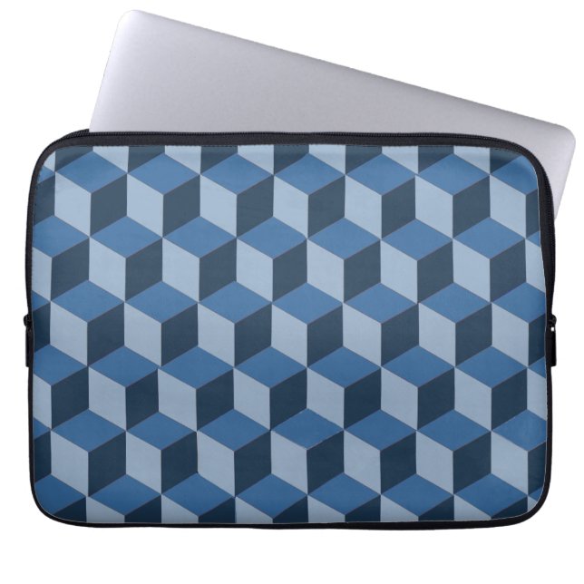 Capa Para Notebook Protetor de Laptop - Ilusão de Blocos de Construçã (Frente)