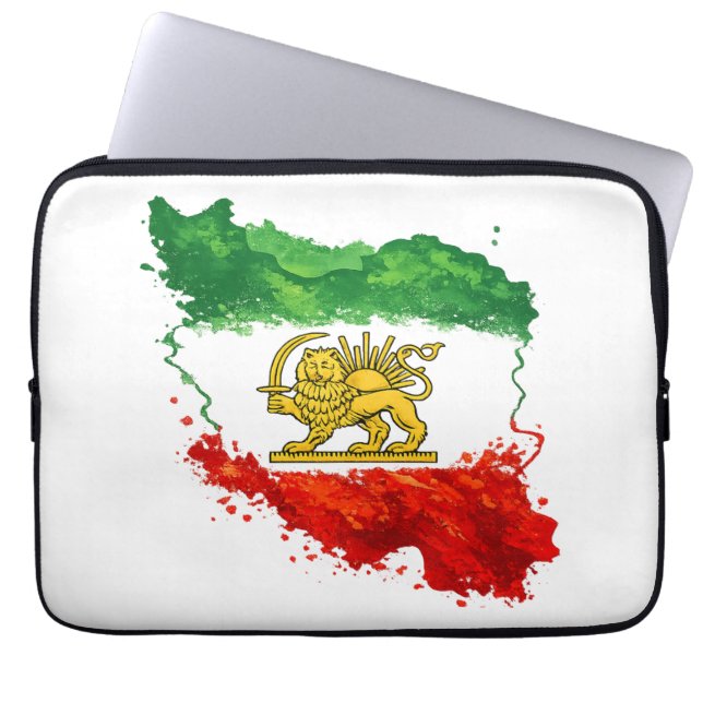 Capa Para Notebook Protetor de Laptop Persian Lion & Sun | Laptop Map (Frente)