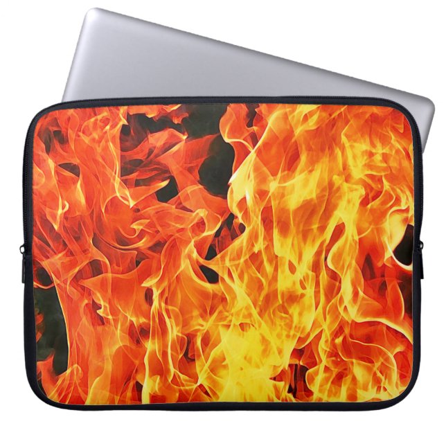 Capa Para Notebook Protetor de Notebook Chamas em Chamas (Frente)