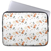 Protetores de Laptop com Padrão Floral de Beija-fl
