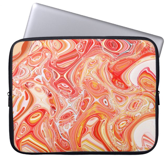 Capa Para Notebook Psíedélica colorida feita de interweavi (Frente)