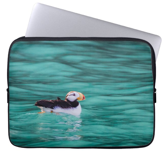 Capa Para Notebook Puffin In Resurrection Bay, Alaska (Frente)