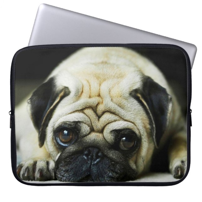 Capa Para Notebook Pug (Frente)