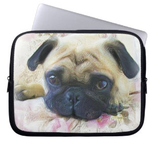 Capa Para Notebook Pug dog