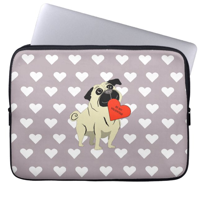 Capa Para Notebook Pug seja meu namorado (Frente)