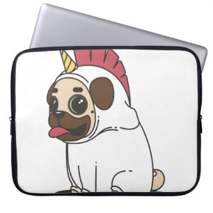 CAPA PARA NOTEBOOK PUG UNICORN