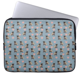 Capa Para Notebook Pugs & corações