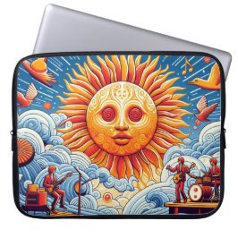 Capa Para Notebook Pulmão do Oceano Solto: Arte Vibrante no Festival