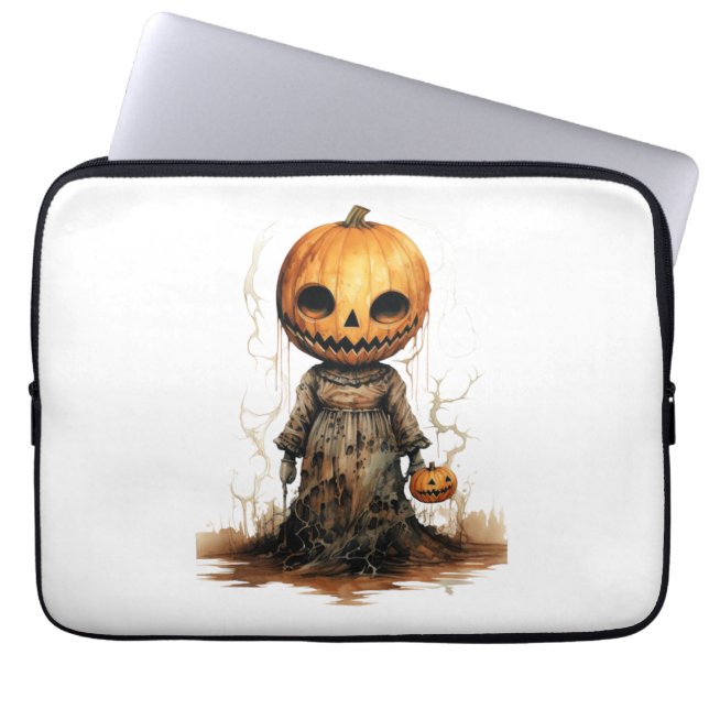 Capa Para Notebook Pumpkin Doll Halloween Sticker (Frente)