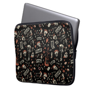Capa Para Notebook Punk Rock Pattern - Negrito e rebelde