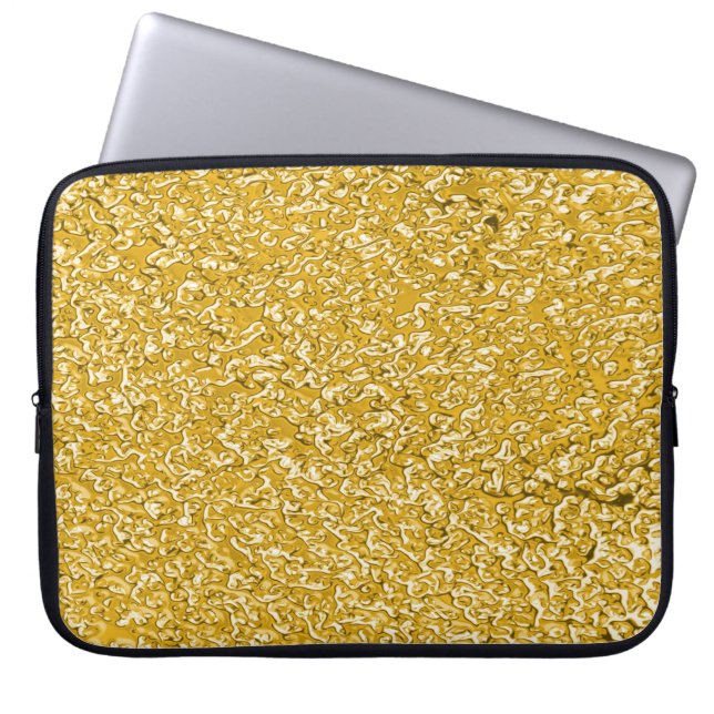 Capa Para Notebook PURE DOURADO Splatter Patterno + seu texto (Frente)