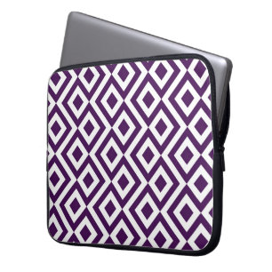 Capa Para Notebook Purple e White Meander