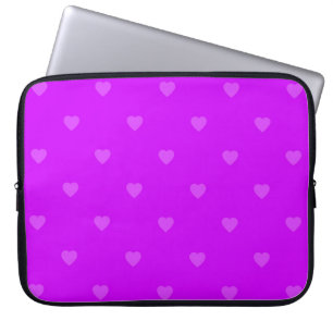 Capa Para Notebook Purple hearts pattern