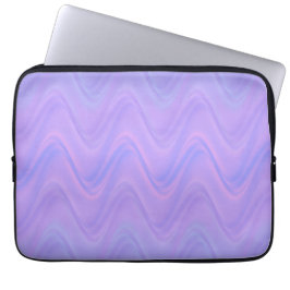 Capa Para Notebook Purple Pink Wavy Lines Pattern