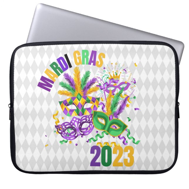 CAPA PARA NOTEBOOK PURPLE VERDE DOURADA MARDI GRAS 2023 (Frente)