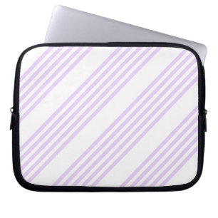 Capa Para Notebook Púrpura Lilac e cinco faixas brancas
