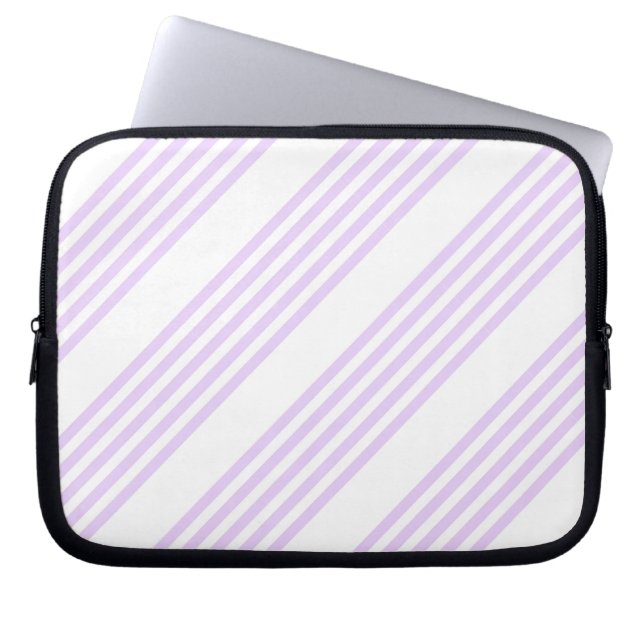 Capa Para Notebook Púrpura Lilac e cinco faixas brancas (Frente)