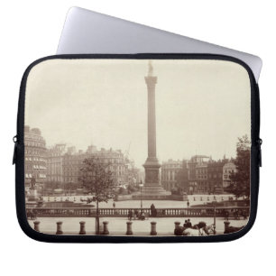 Capa Para Notebook Quadrado de Trafalgar, Londres (foto do sepia)