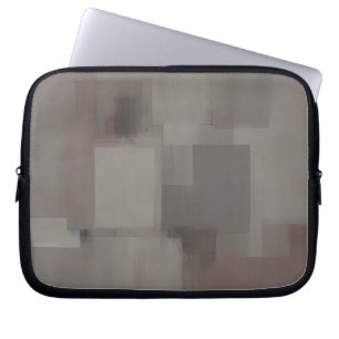 Capa Para Notebook Quadrados abstratos em tons terrosos