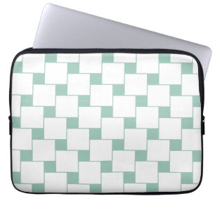 Capa Para Notebook Quadrados de forno de diversão, ponto verde