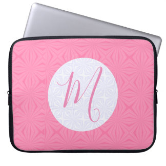 Capa Para Notebook Quadrados Ondulados Rosa Suave Personalizados Inic