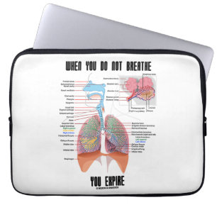 Capa Para Notebook Quando você não respira expira o sistema