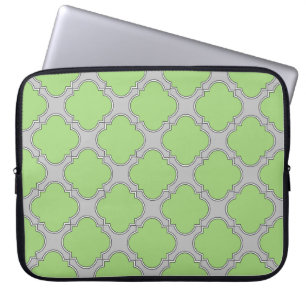 Capa Para Notebook Quatrefoil Verde