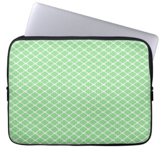 Capa Para Notebook Quatrefoil verde Pastel