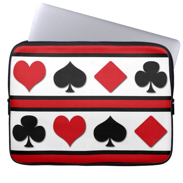 Capa Para Notebook Quatro naipes de cartão (Frente)