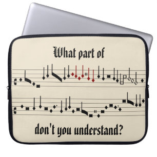 Capa Para Notebook Que parte do Laptop de notação medieval renascenti