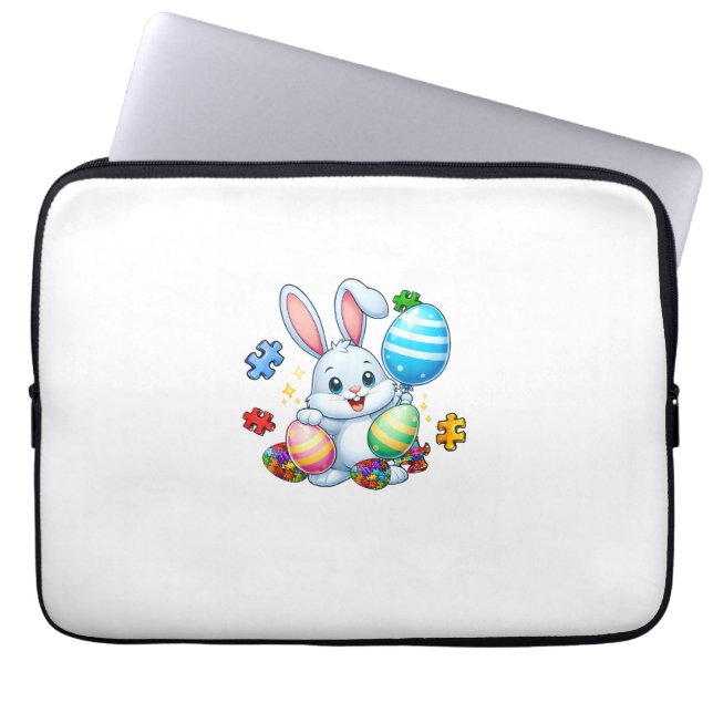 Capa Para Notebook Quebra-cabeça Divertido de Conscientização do Auti (Frente)