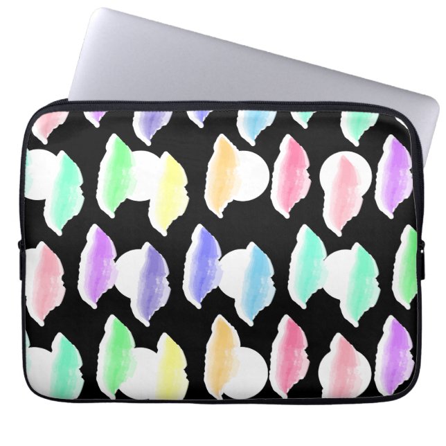 Capa Para Notebook Quebra de Watercolor! (Frente)