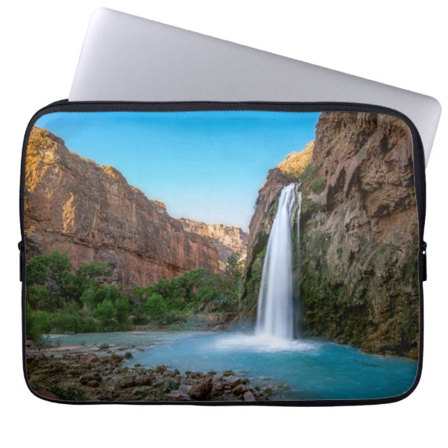 Capa Para Notebook Quedas | Havasu Falls ao pôr do sol (Frente)
