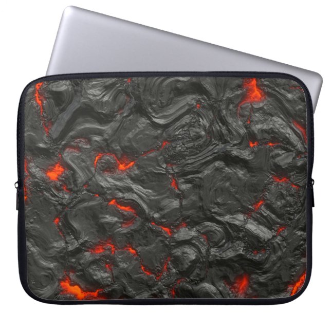 Capa Para Notebook Queimaduras de lava quente vulcânicas (Frente)