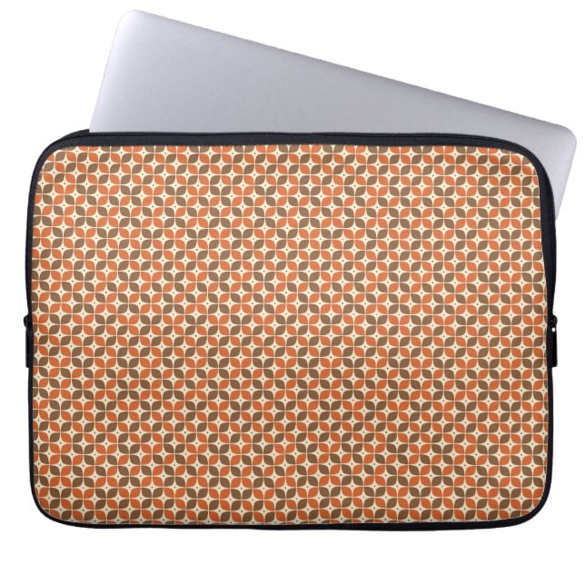 Capa Para Notebook Quente Retro Boomerang Atômico de Meados do Século (Frente)