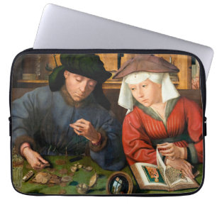 Capa Para Notebook Quentin Matsys - O Moneylender e sua esposa