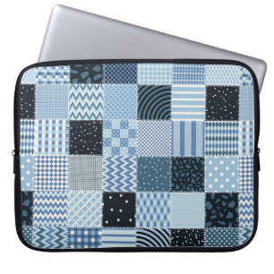 Capa Para Notebook Quilt design. Padrão de retalhamento sem costura a