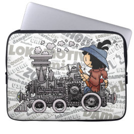 Capa Para Notebook Quinns Dampf-Lokomotive