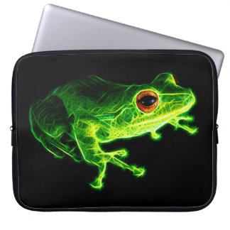 Capa Para Notebook Rã-Eletrônica Verde Neon - Descrição de Animal Bri