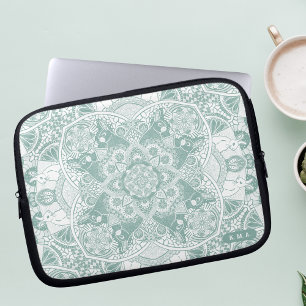 Capa Para Notebook Rabbits Mandala